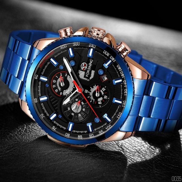 Forsining 6909 Blue-Cuprum-Black 1059-0035 фото