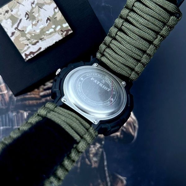 Patriot 005BKSU ЗСУ Чорні Паракордовий ремінець Army Green + Коробка 1201-0322 фото