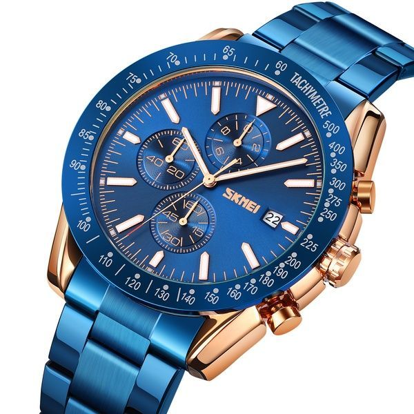 Skmei 9253RGBU Rose Gold-Blue SALE 1080-1389 фото