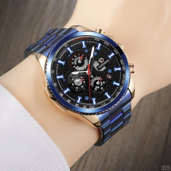 Forsining 6909 Blue-Cuprum-Black 1059-0035 фото