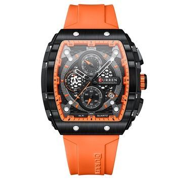 Curren 8442 Black-Orange 1008-0405 фото