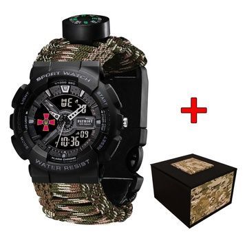 Patriot 005BKSU ЗСУ Чорні Паракордовий ремінець Camo Green+ Коробка. 1201-0324 фото