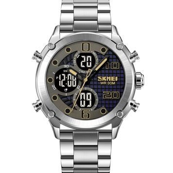 Skmei 1975SSIBK Silver-Black Steel 1080-2016 фото