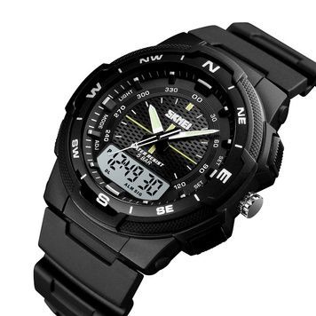 Годинник чоловічий Skmei 1454BKWt Black-White  1080-1508 фото