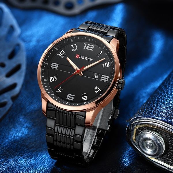 Curren 8411 Black-Gold 1008-0356 фото
