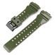 Ремінець для Casio G-Shock GA-100/110/120 Army Green-Glossy BK 1051-1181 фото 2