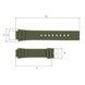 Ремінець для годинника Skmei 1715AG Army Green 1051-0673 фото 3
