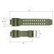 Ремінець для годинника Skmei 1617AG Army Green 1051-0525 фото 3