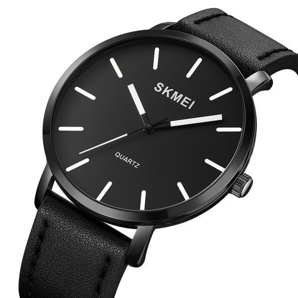 Skmei 1984LBK Black-leather belt 1080-2363 фото