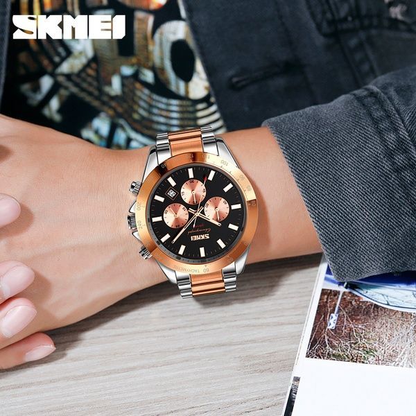 Skmei 9259RGBK Rose Gold-Black 1080-2737 фото