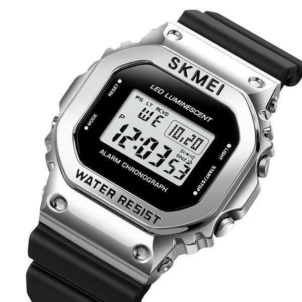 Skmei 1851SIBK Silver Black 1080-0868 фото