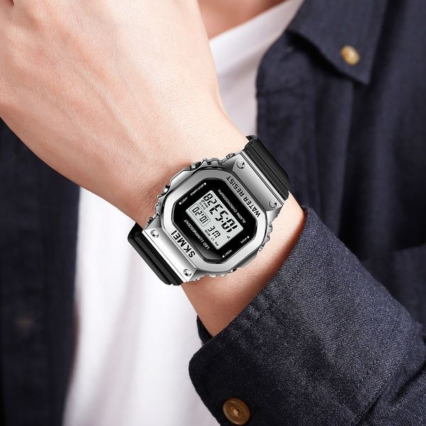 Skmei 1851SIBK Silver Black 1080-0868 фото