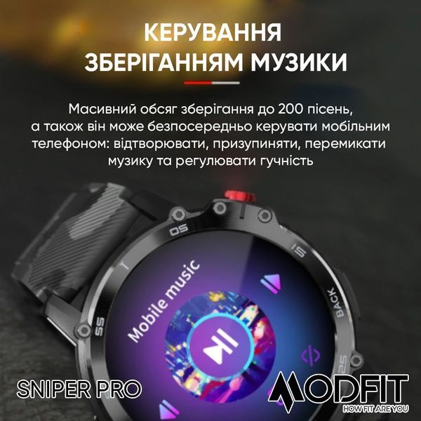 Modfit Sniper Pro Black-Silver 41 мм. 1077-0219 фото