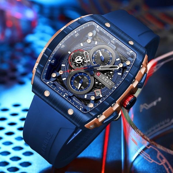 Curren 8442 Gold-Blue 1008-0406 фото