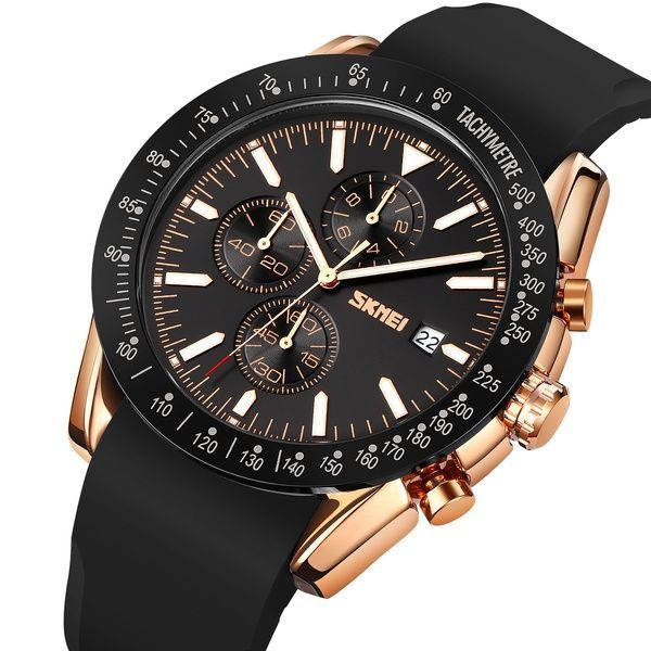 Skmei 9253PRGBK Rose Gold-Black Sil 1080-1387 фото