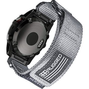 Ремінець для годинника Hemsut HGA125 Super Rugged Garmin Grey 22 mm 1051-1306 фото