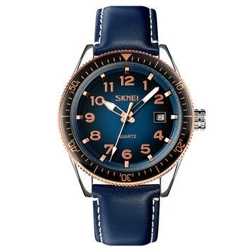 Skmei 9232LRGBU Rose-Gold Blue Leather 1080-1662 фото