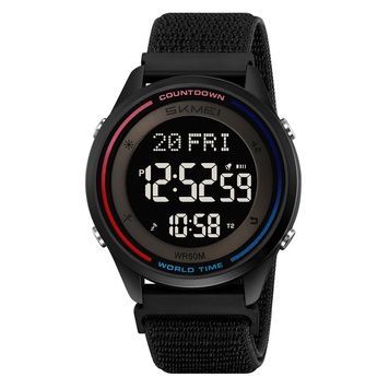 Skmei 2412NBK Black Nylon 1080-2786 фото