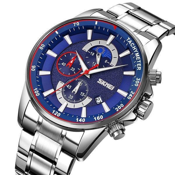 Skmei 9250SIBU Silver-Blue 1080-1386 фото
