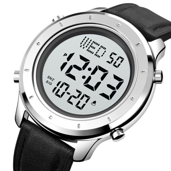 Skmei 1864LSIWT Silver-White Leather 1080-2030 фото