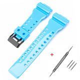 Ремінець для Casio G-Shock GA-100/110/120 Light Blue-Glossy BK 1051-1185 фото