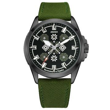 Awarder Embroidery Black-Army Green Green Battery 10ATM 1202-0023 фото