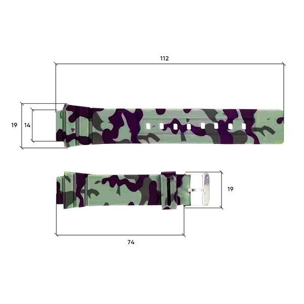 Ремінець для годинника Skmei 1715CMGN Camo Green 1051-0674 фото