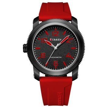 Curren 8454 Black-Red 1008-0409 фото