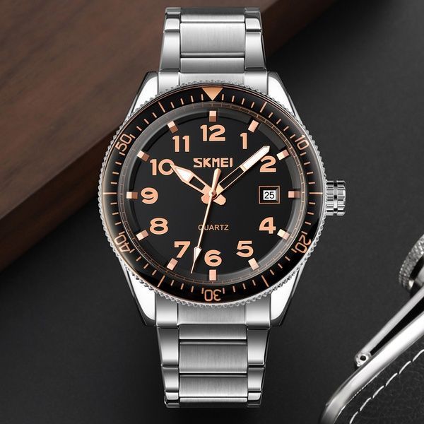 Skmei 9232SRGBK Rose Gold-Black 1080-2348 фото
