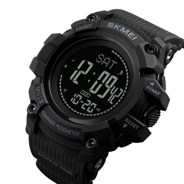 Skmei 1356BK Black + Compass 1080-0838 фото