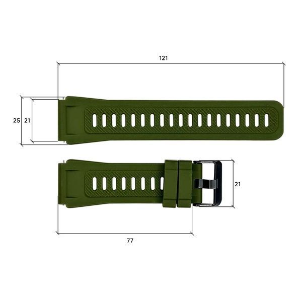 Ремінець для смарт годинника K22 Army Green 1051-0726 фото