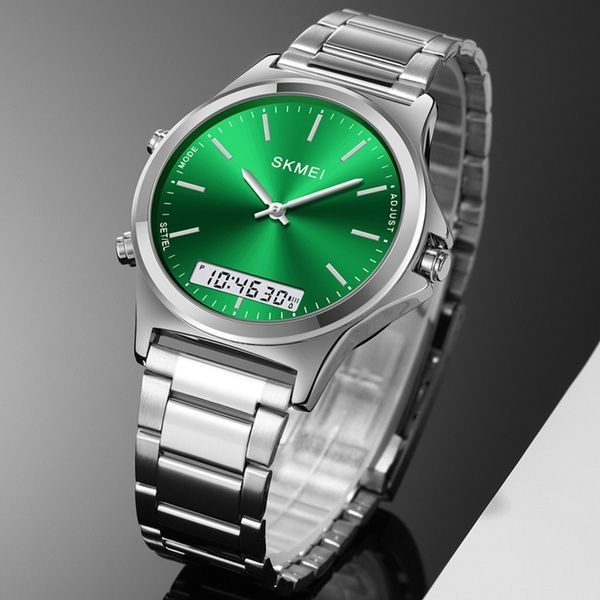 Skmei 2120SIGN Silver-Green 1080-2244 фото
