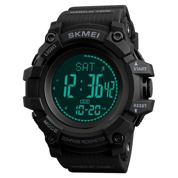 Skmei 1356BK Black + Compass 1080-0838 фото