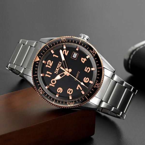 Skmei 9232SRGBK Rose Gold-Black 1080-2348 фото
