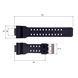 Ремінець для годинника Skmei 1688BK Black 1051-0515 фото 3