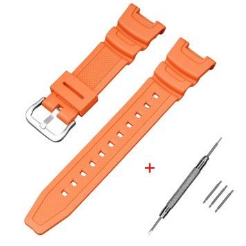 Ремінець для Casio G-Shock SGW-100 Orange Silver 1051-1055 фото