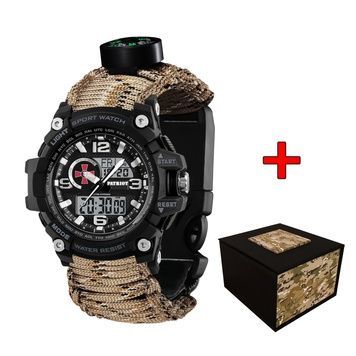 Patriot 012BKSU ЗСУ Чорні Паракордовий ремінець Desert Camo + Коробка 1201-0314 фото
