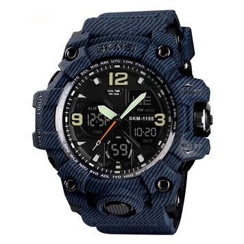 Skmei 1155BDMBK denim black 1080-0909 фото