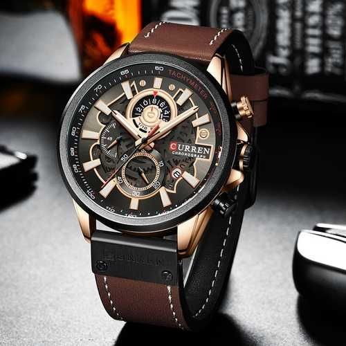Curren 8380 Black-Cuprum-Dark Brown 1008-0228 фото