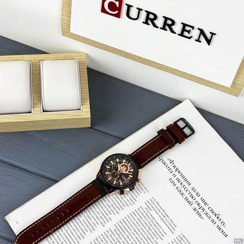 Curren 8380 Black-Cuprum-Dark Brown 1008-0228 фото