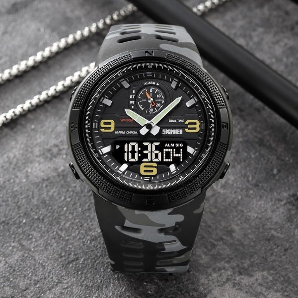 Skmei 1655CMGYBK Camo Grey-Black 1080-2298 фото