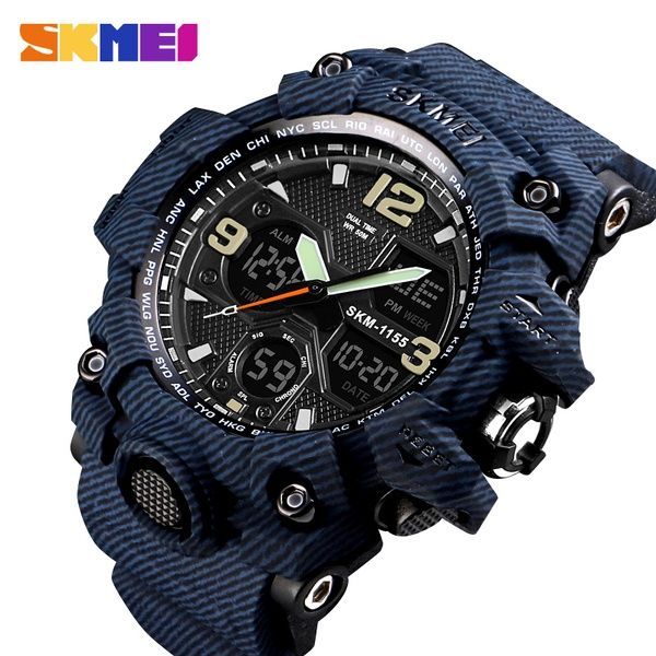 Skmei 1155BDMBK denim black 1080-0909 фото