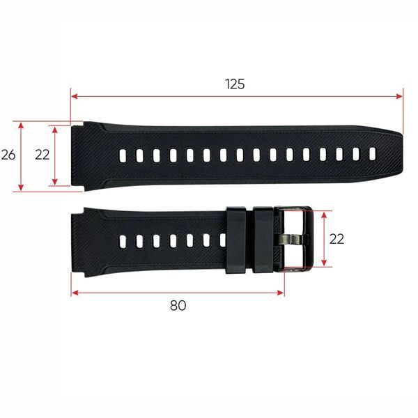 Ремінець для смарт годинника Modfit Sniper Black 1051-0792 фото