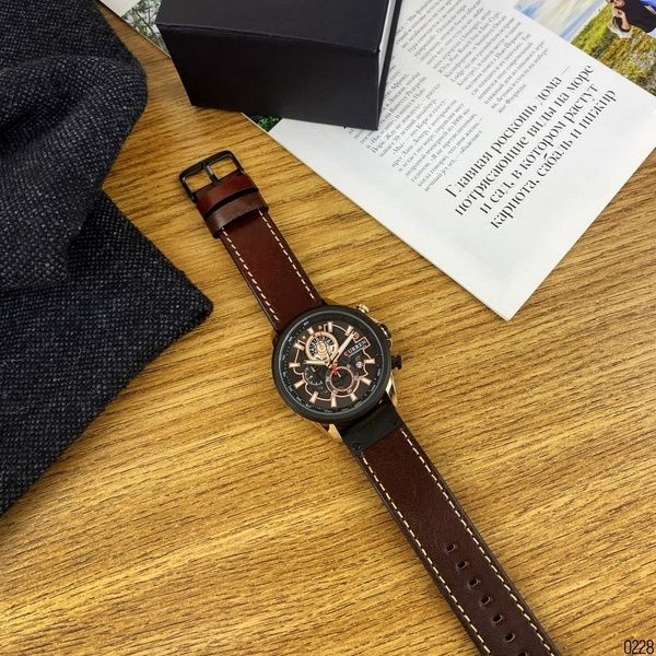 Curren 8380 Black-Cuprum-Dark Brown 1008-0228 фото