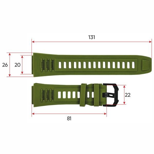 Ремінець для смарт годинника АК45 Army Green 1051-0682 фото