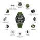 Awarder Embroidery Black-Green Khaki Battery 10ATM 1202-0033 фото 2
