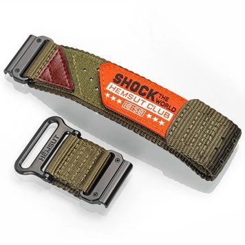 Ремінець для годинника Hemsut HGA142 Shock the world Garmin Green 22 mm 1051-1281 фото