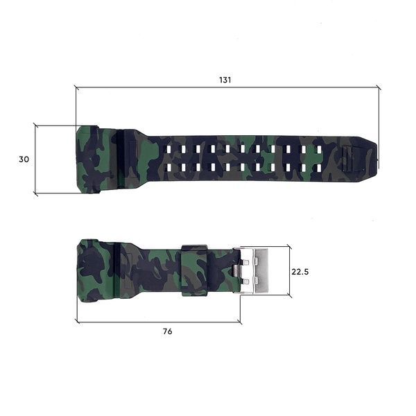 Ремінець для годинника Skmei 1742CMGN Camo Green 1051-0514 фото