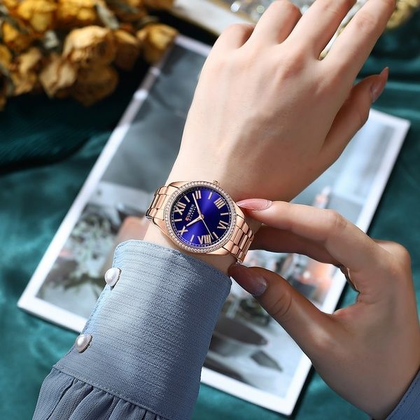 Curren 9088 Rose Gold-Blue 1008-0361 фото
