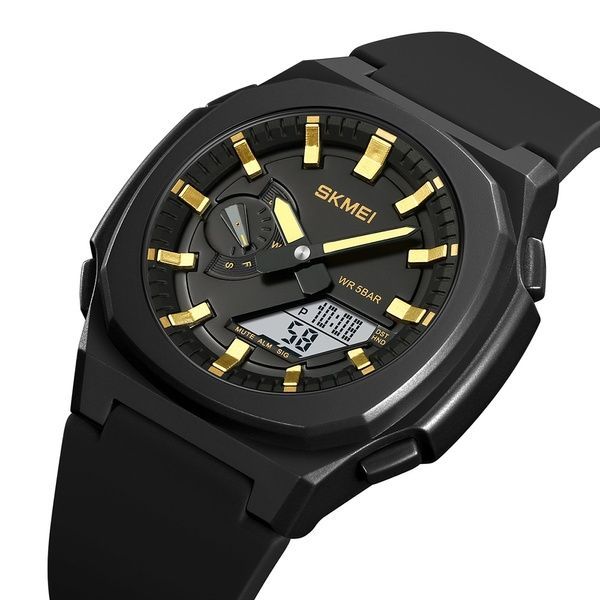 Skmei 2091BKGDWT Black-Gold-White 1080-2078 фото